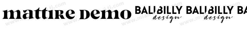 Mattire DEMO字体转换
